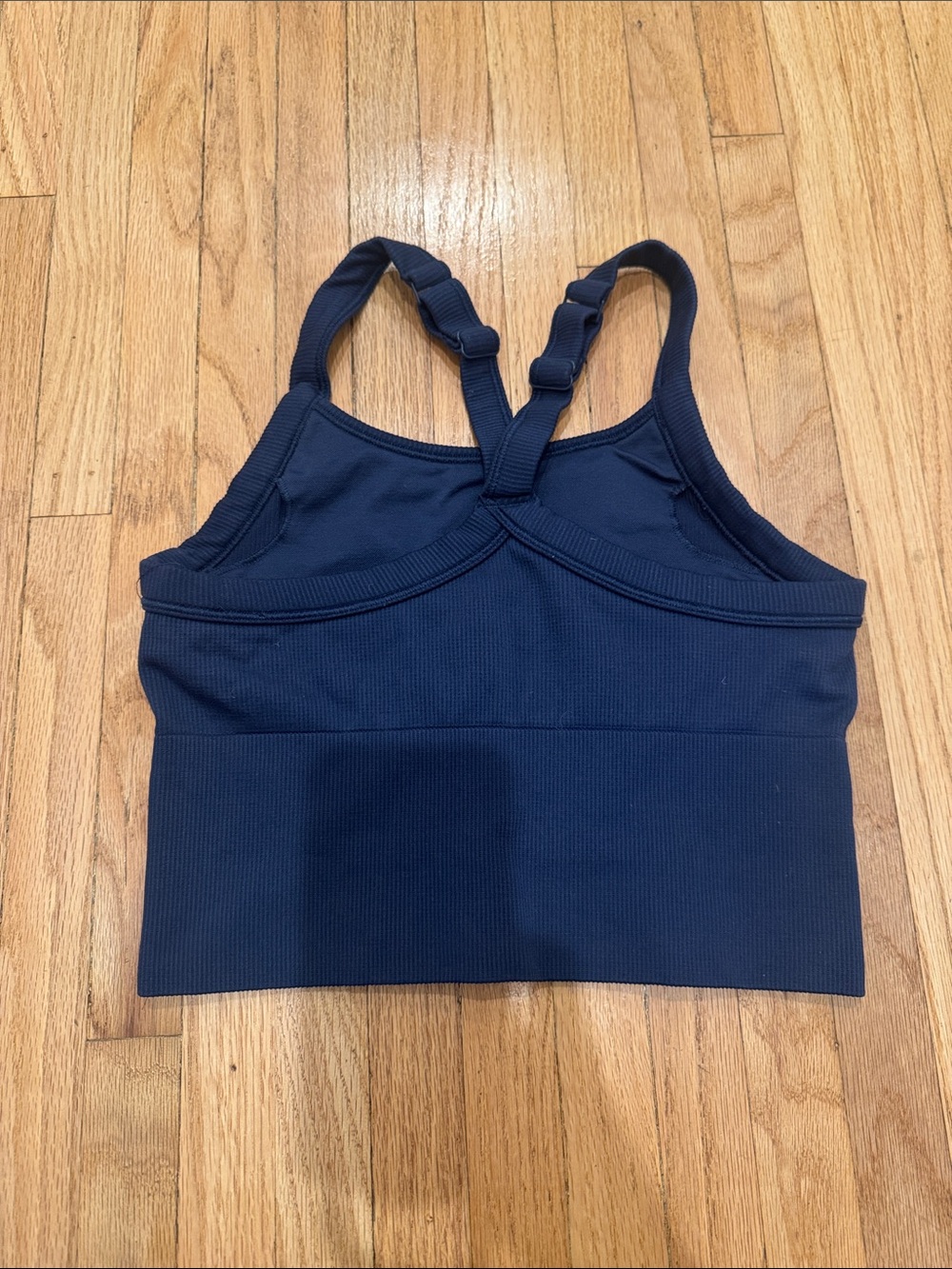 Alo yoga Seamless Ribbed Favorite Bra Tank navy size xxs - Picture 3 of 4